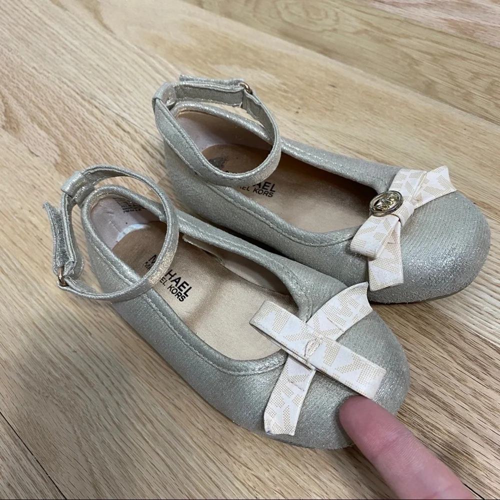 Michael Michael Kors Bow Flats Sz 9 Kids Girls